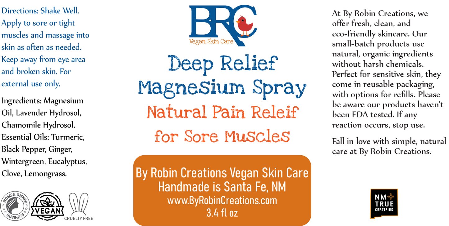 Deep Relief Magnesium Spray for Sore Muscles