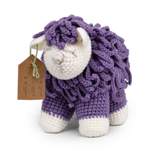Crocheted Sheep Stuffed Animal | DiAnna Larson - BuyNebraska.com ~ Blessings Grow Meadows