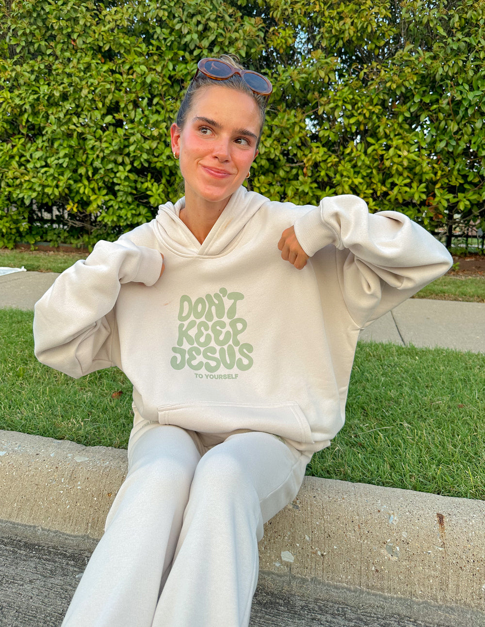 Don't Keep Jesus to Yourself Unisex Hoodie - Blessings Grow Meadows