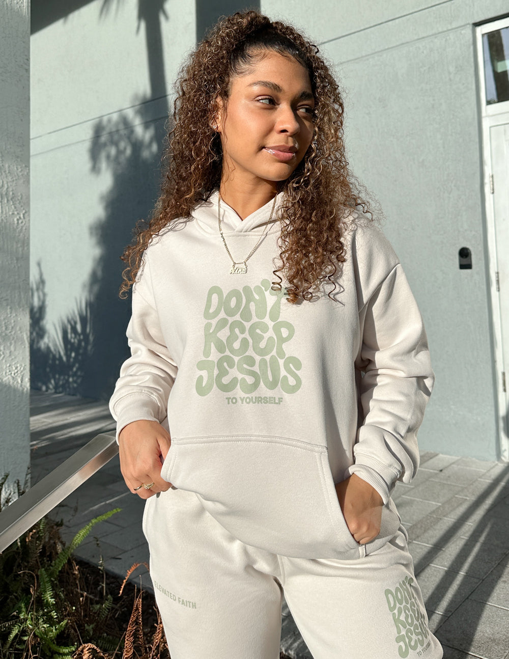 Don't Keep Jesus to Yourself Unisex Hoodie - Blessings Grow Meadows