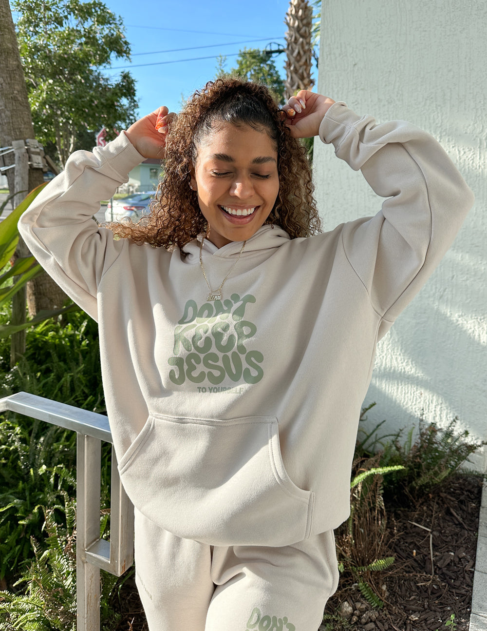 Don't Keep Jesus to Yourself Unisex Hoodie - Blessings Grow Meadows