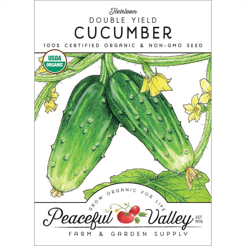 Double Yield Cucumber Seeds (Organic) - Blessings Grow Meadows