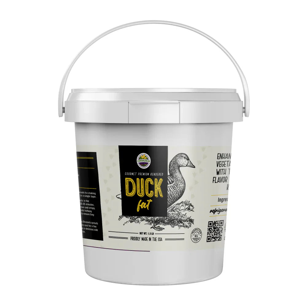 Rendered Duck Fat | 1.5 lb | Gluten Free & Non-GMO | Cornhusker Kitchen - BuyNebraska.com ~ Blessings Grow Meadows