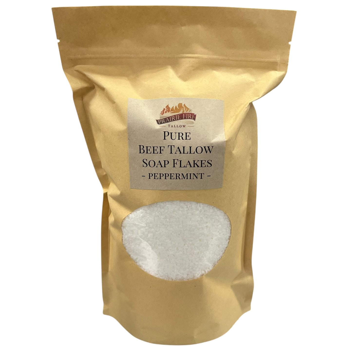 Pure Beef Tallow Soap Flakes - Made in USA - Grass Fed and Finished - Face, Body and Hair - Cleans, Moisturizes, Soothes, and Hydrates. Natural and Organic - Blessings Grow Meadows