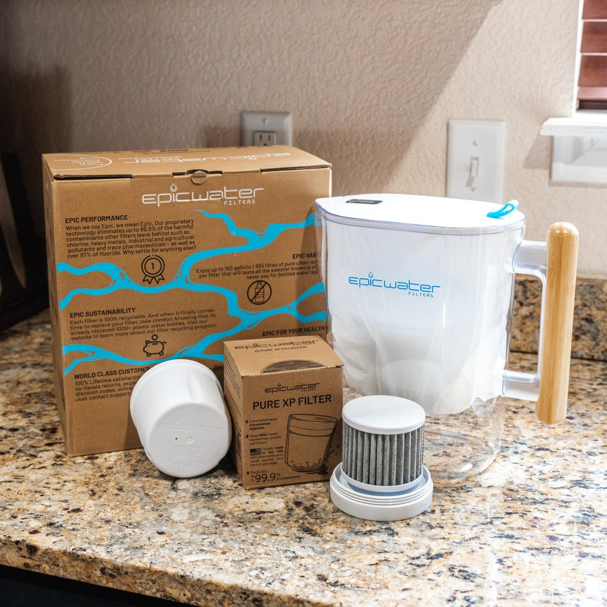 Pure XP Pitcher | Reduces Fluoride, PFAS, & Parasites