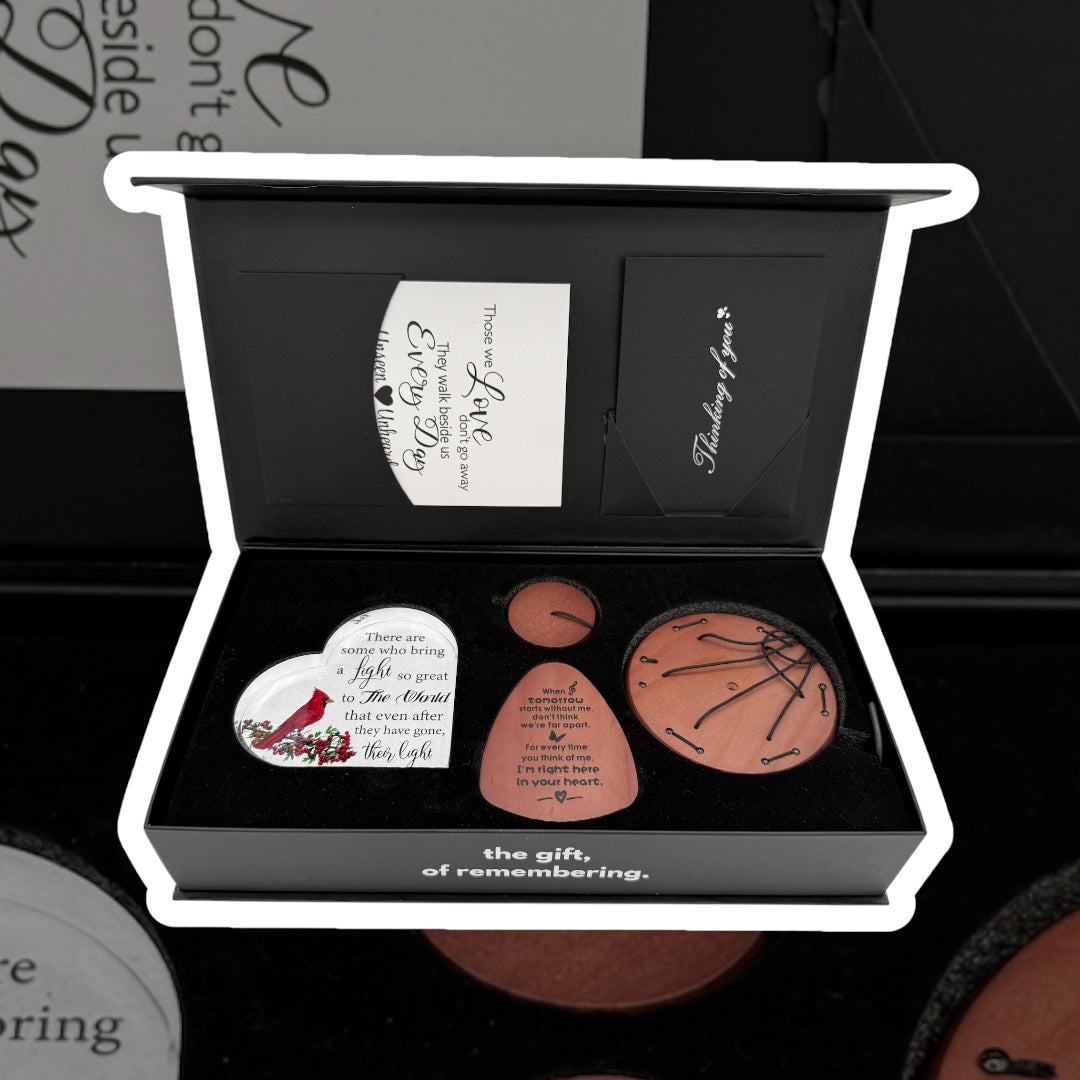 Gift Bundle - Serenity Memorial Wind Chimes - Memorial Heart Included 32” - Blessings Grow Meadows