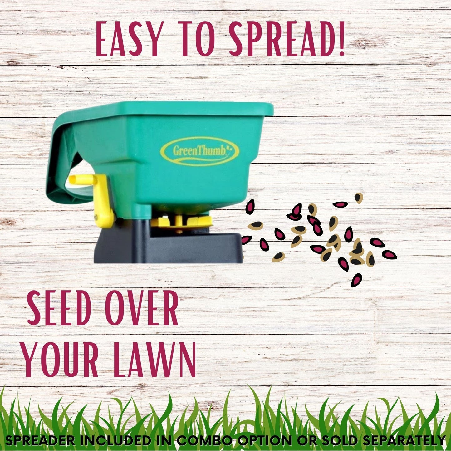 Crimson Clover + Mow Less Grass Seed - Blessings Grow Meadows