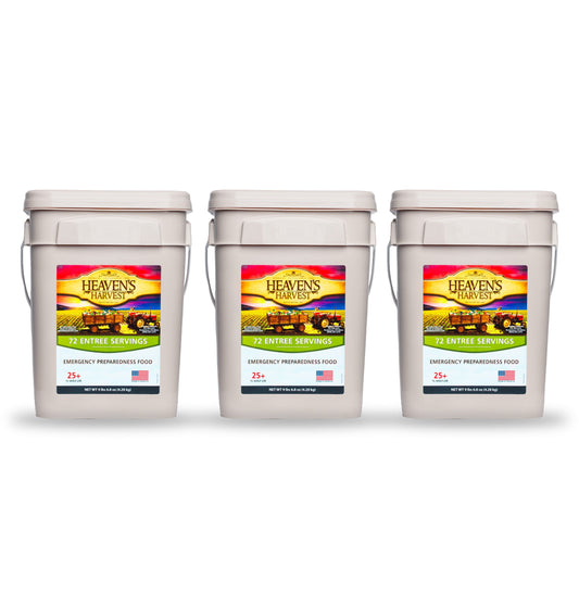 Entree Bucket  - 3 Pack - Emergency Survival Food Kit