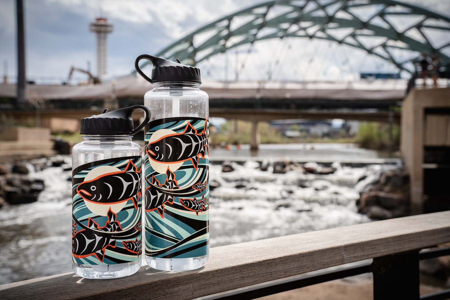 Nalgene OG Leggitt & LaClair art bottle by Epic Water Filters USA, 32oz and 48oz durable water bottles with artistic designs.