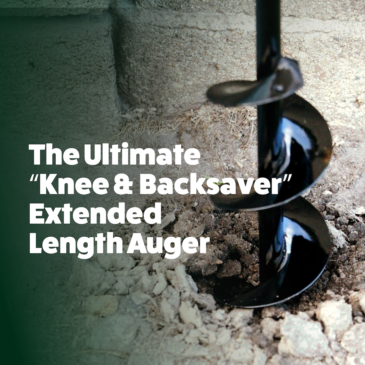 Heavy duty Power Planter Auger with 3-inch diameter, extended length bulb auger designed for deep soil drilling tasks.