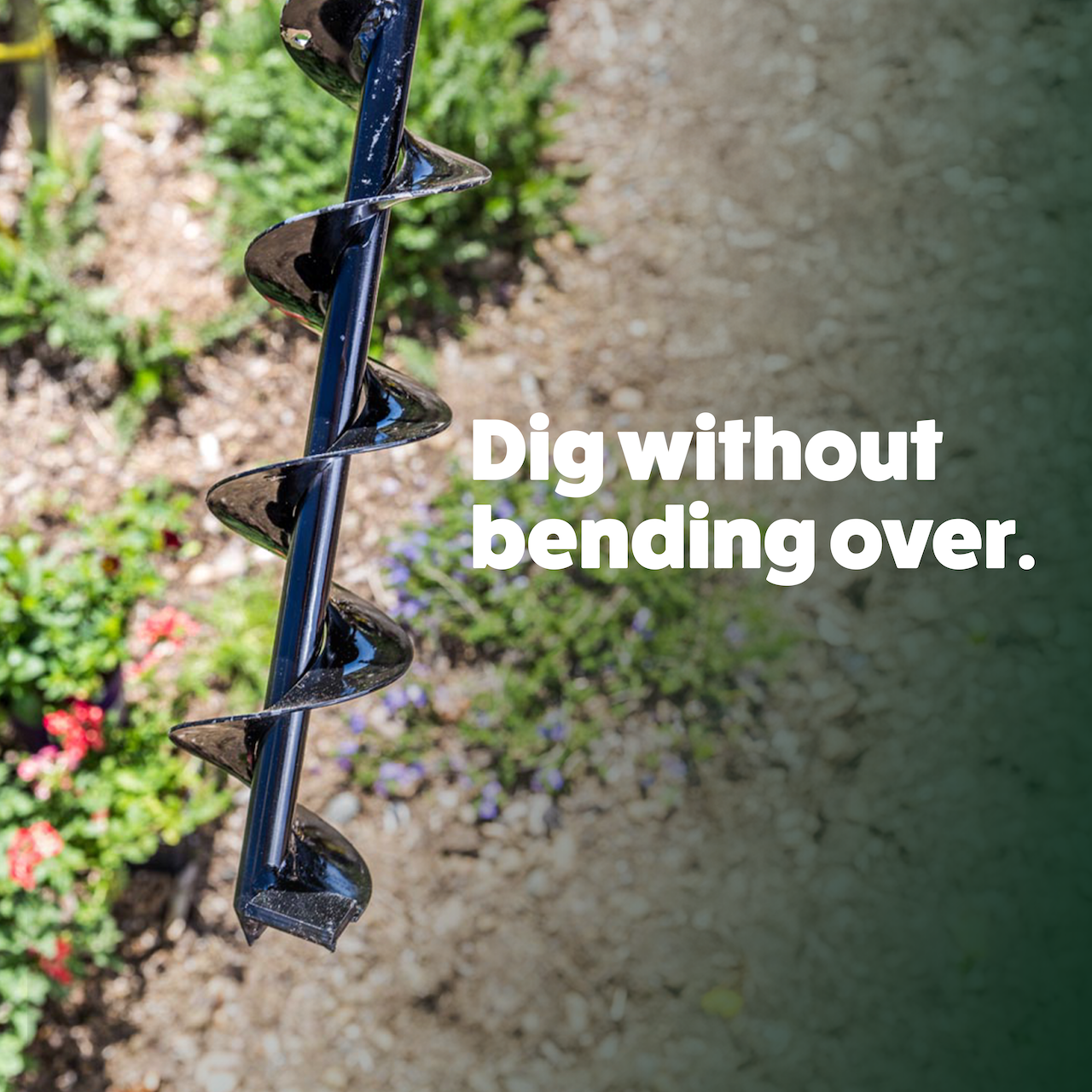 Heavy duty Power Planter auger with extended length and 3-inch diameter for efficient bulb planting or deep soil work.