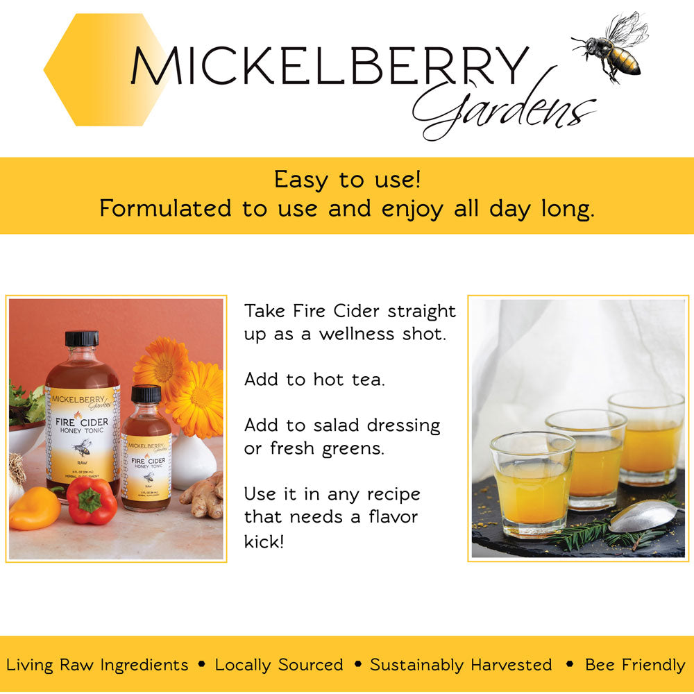 Fire Cider Honey Tonic - Mickelberry Gardens ~ Blessings Grow Meadows