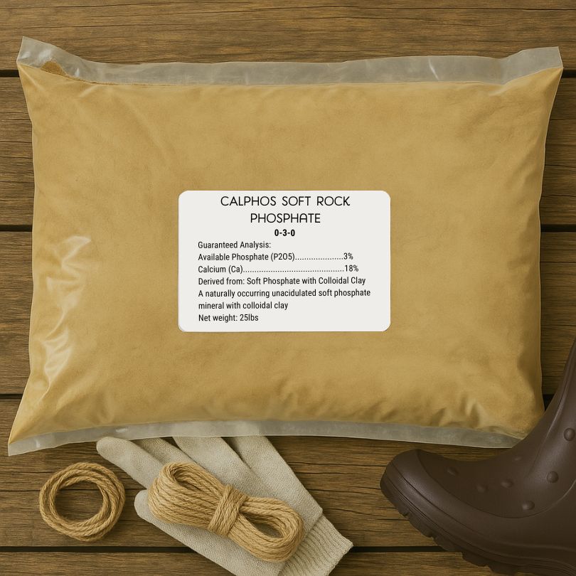 Calphos Soft Rock Phosphate (25 lb bag) - Blessings Grow Meadows