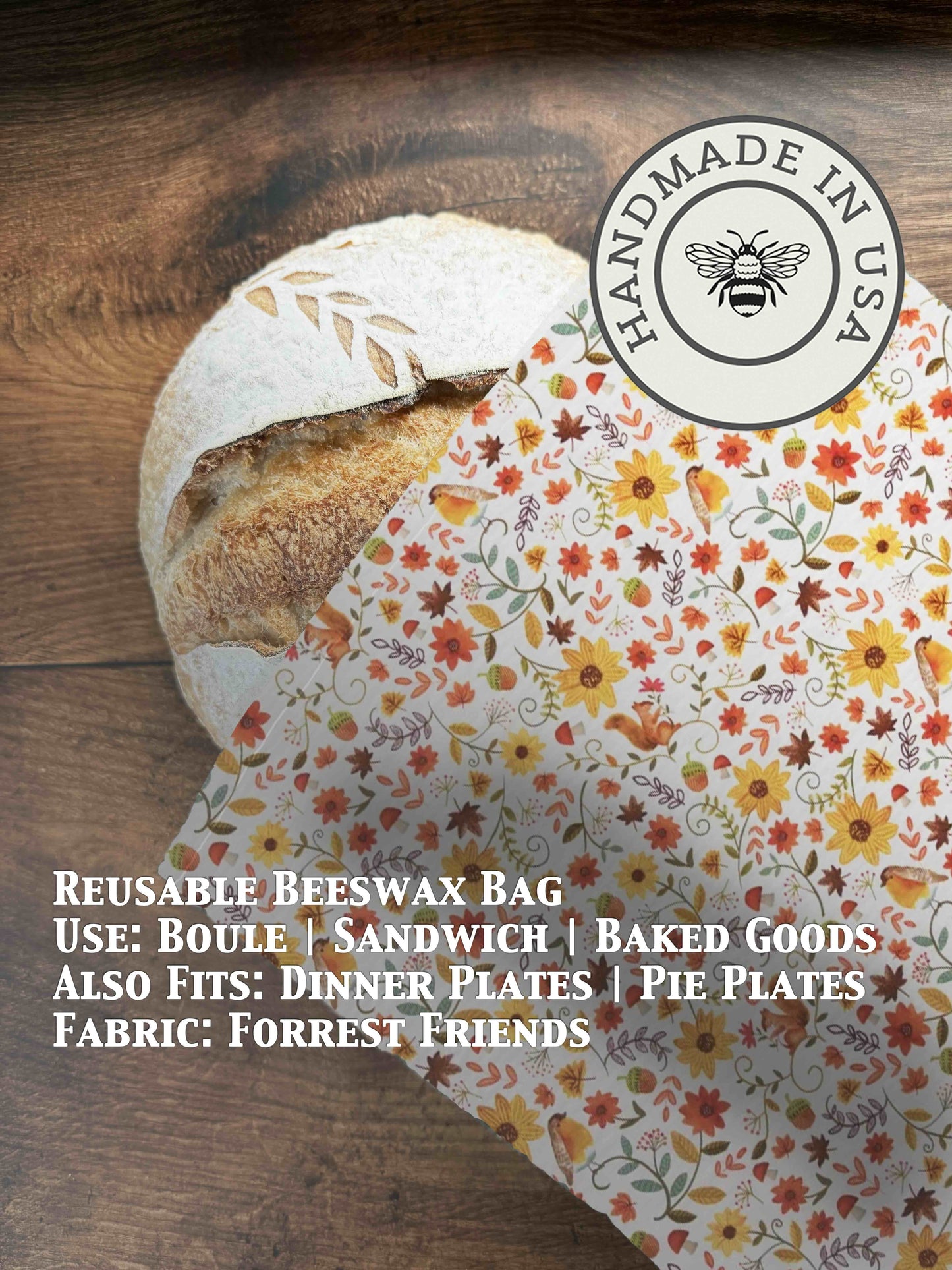 Bread Bag | Beeswaxed - Five Oaks Farm ~ Blessings Grow Meadows