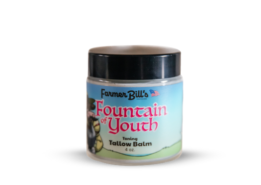 Fountain of Youth Toning Tallow Balm 4 oz - Blessings Grow Meadows -