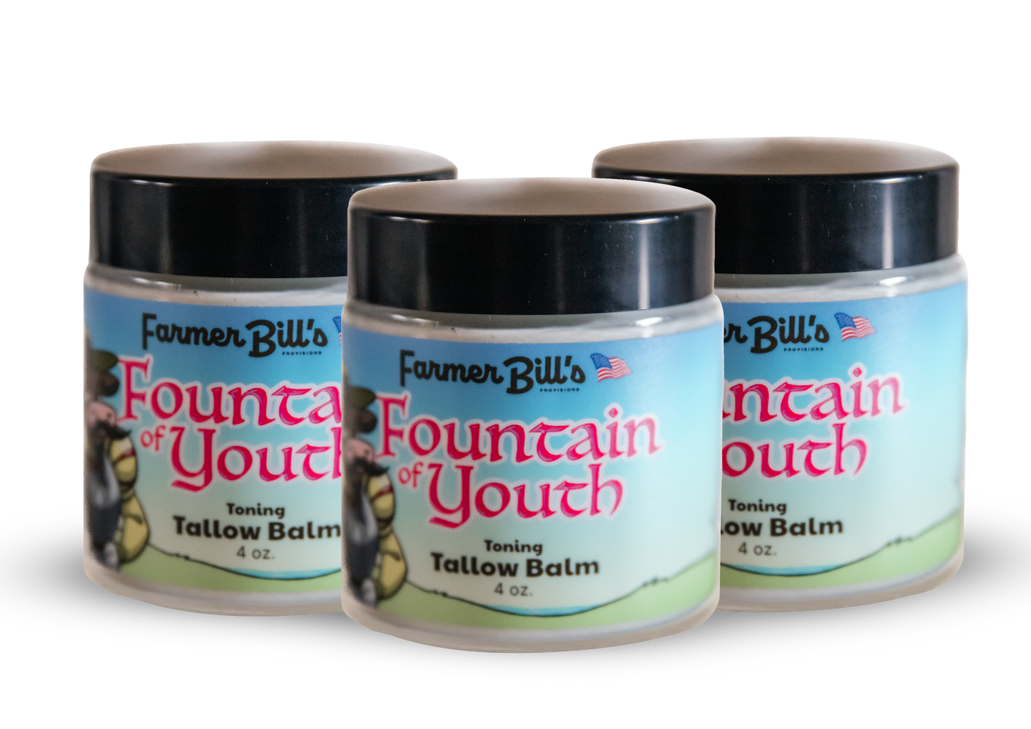 Fountain of Youth Toning Tallow Balm 4 oz - Blessings Grow Meadows -