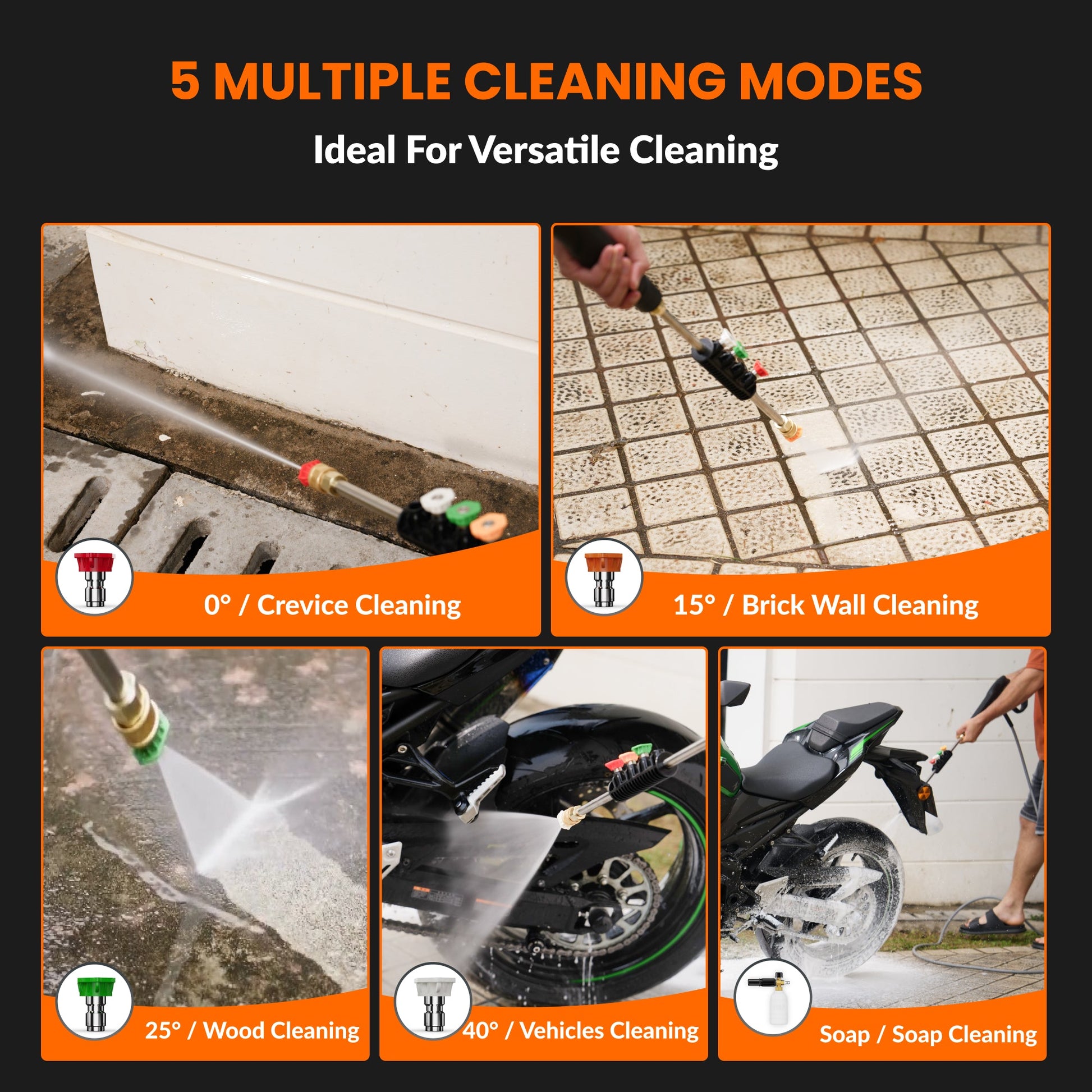 Giraffe Tools US Grandfalls Retractable Pressure Washer G20 with hose reel and spray gun in a clean, organized workspace.