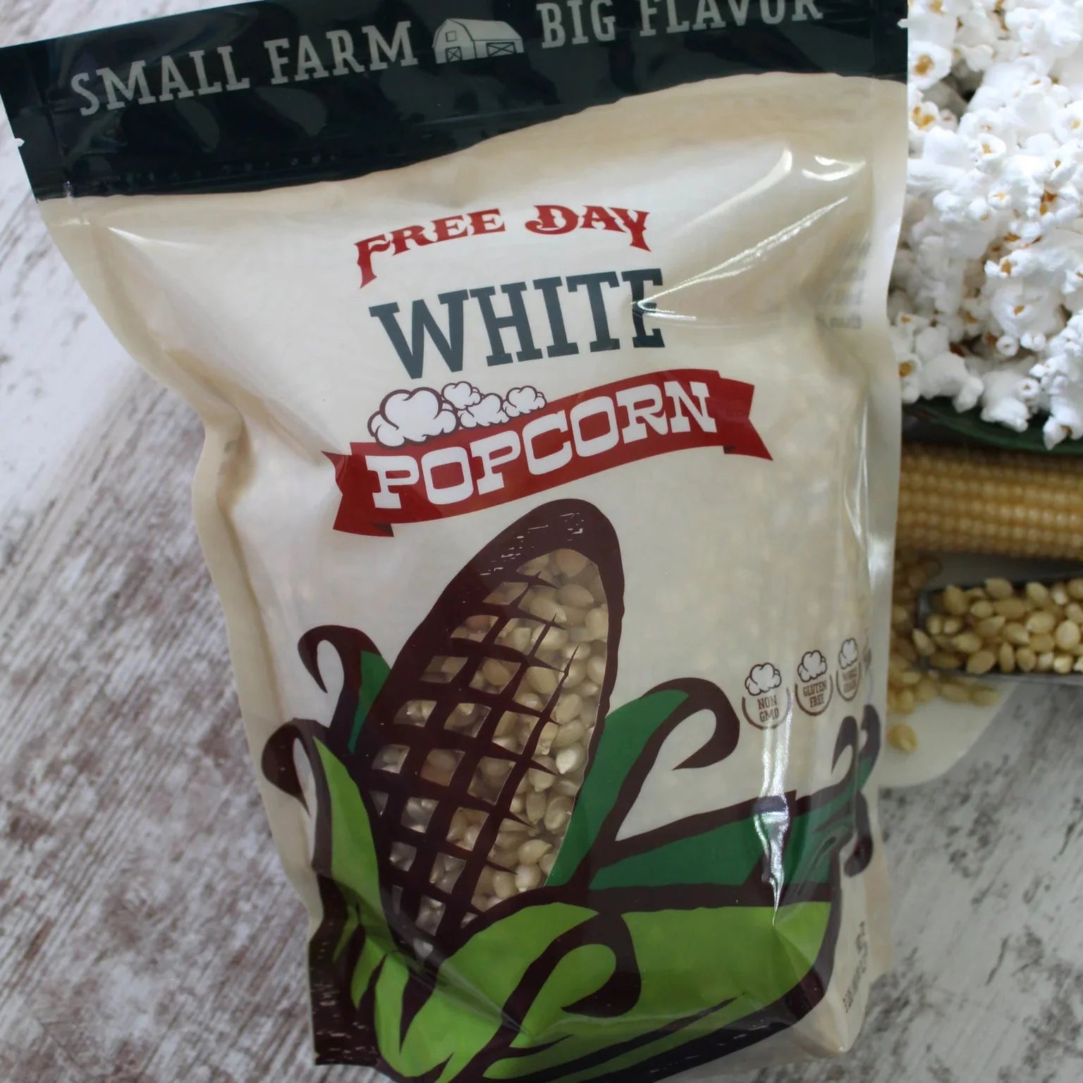 White Butterfly Un-Popped Popcorn | 3 lb | Non-GMO | Free Day Popcorn - BuyNebraska.com ~ Blessings Grow Meadows