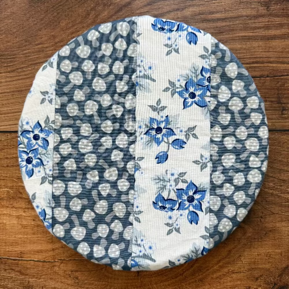 Small bowl and banneton covers from Five Oaks Farm, natural woven covers for bread proofing and dough fermentation.