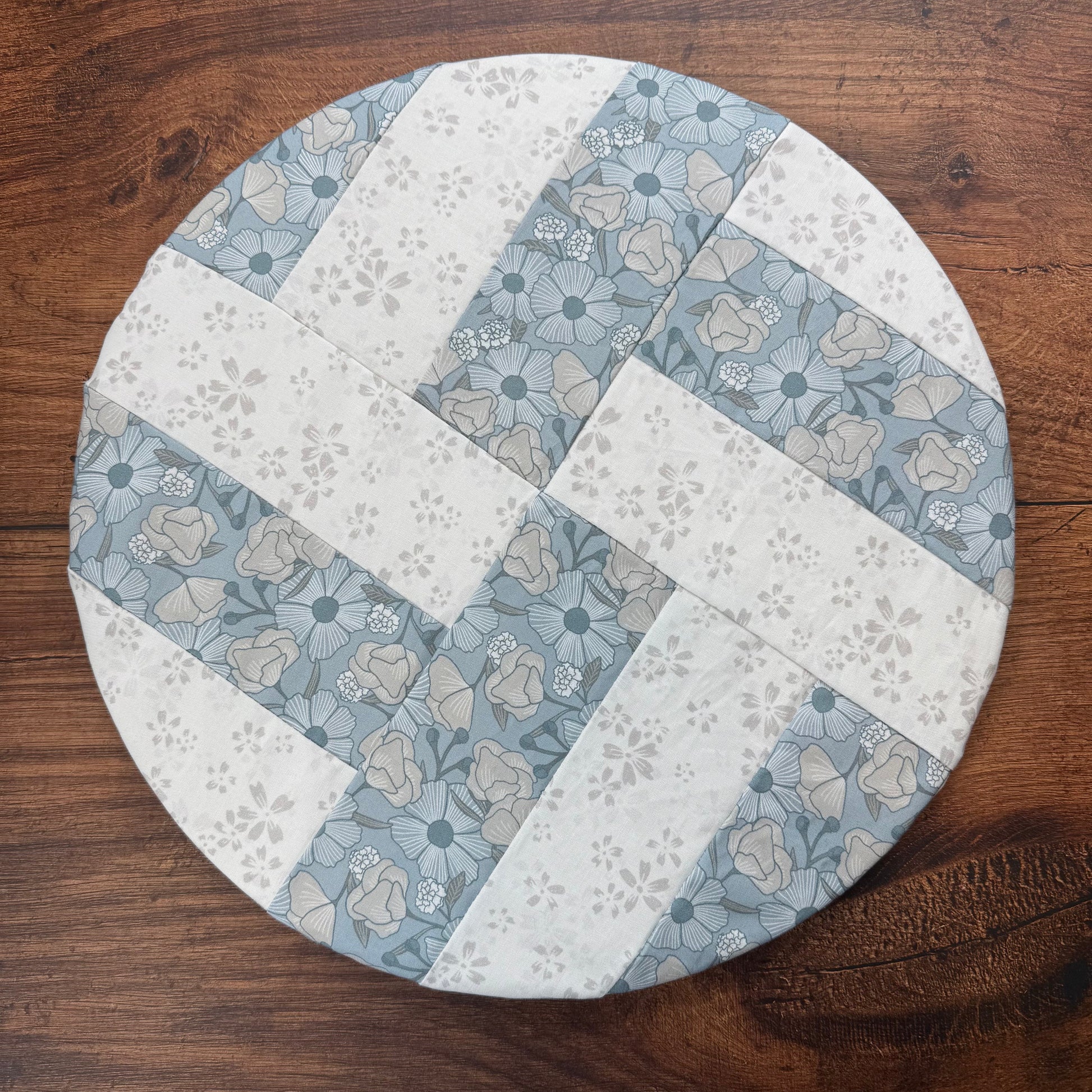 Large farm-style bowl covers from Five Oaks Farm, durable fabric covers to keep bowls protected and covered in the kitchen.