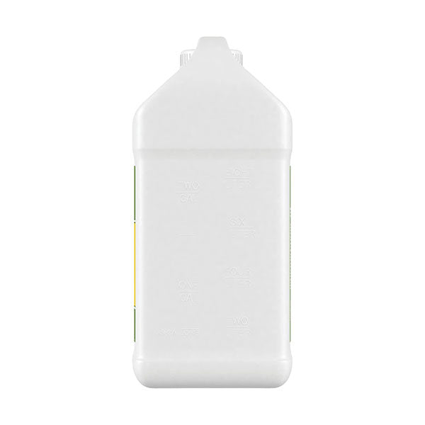 Liquid fertilizer bottle labeled General Hydroponics FloraGro 2.5-gallon, part of Perris Hydroponics FloraSeries advanced nutrient system