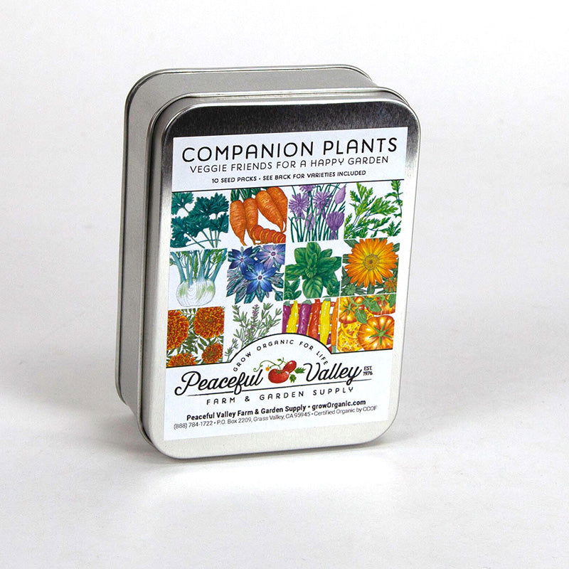 Gift Seed Tin - Companion Plants Collection - Blessings Grow Meadows -