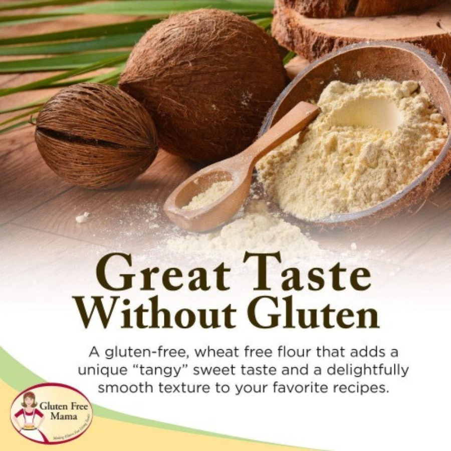 Gluten Free Coconut Flour  | 2 lb | Gluten Free Mama | 6052 - BuyNebraska.com ~ Blessings Grow Meadows
