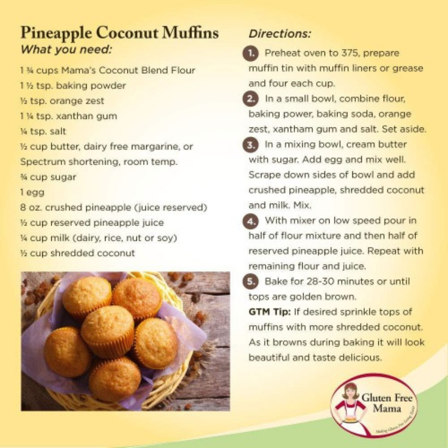 Gluten Free Coconut Flour  | 2 lb | Gluten Free Mama | 6052 - BuyNebraska.com ~ Blessings Grow Meadows