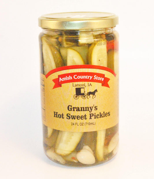 Granny's Hot Sweet Pickles 24oz