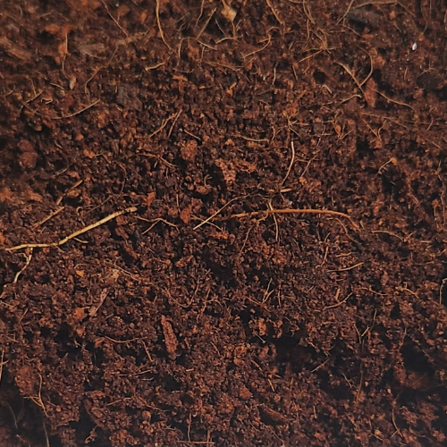 Hasty Roots coconut coir soil enhancer in a bag, natural fiber material for improving soil quality and moisture retention