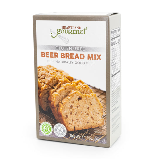 Gluten Free Beer Bread Mix | 16 oz | Heartland Gourmet | 2029 - BuyNebraska.com ~ Blessings Grow Meadows