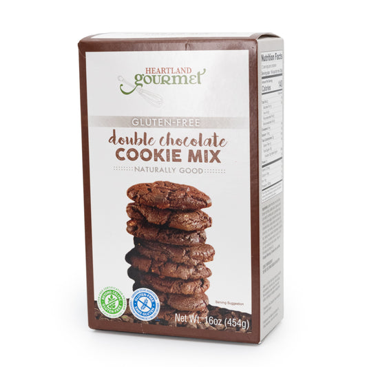 Gluten Free Double Chocolate Cookie Mix | 16 oz | Heartland Gourmet | 1530 - BuyNebraska.com ~ Blessings Grow Meadows