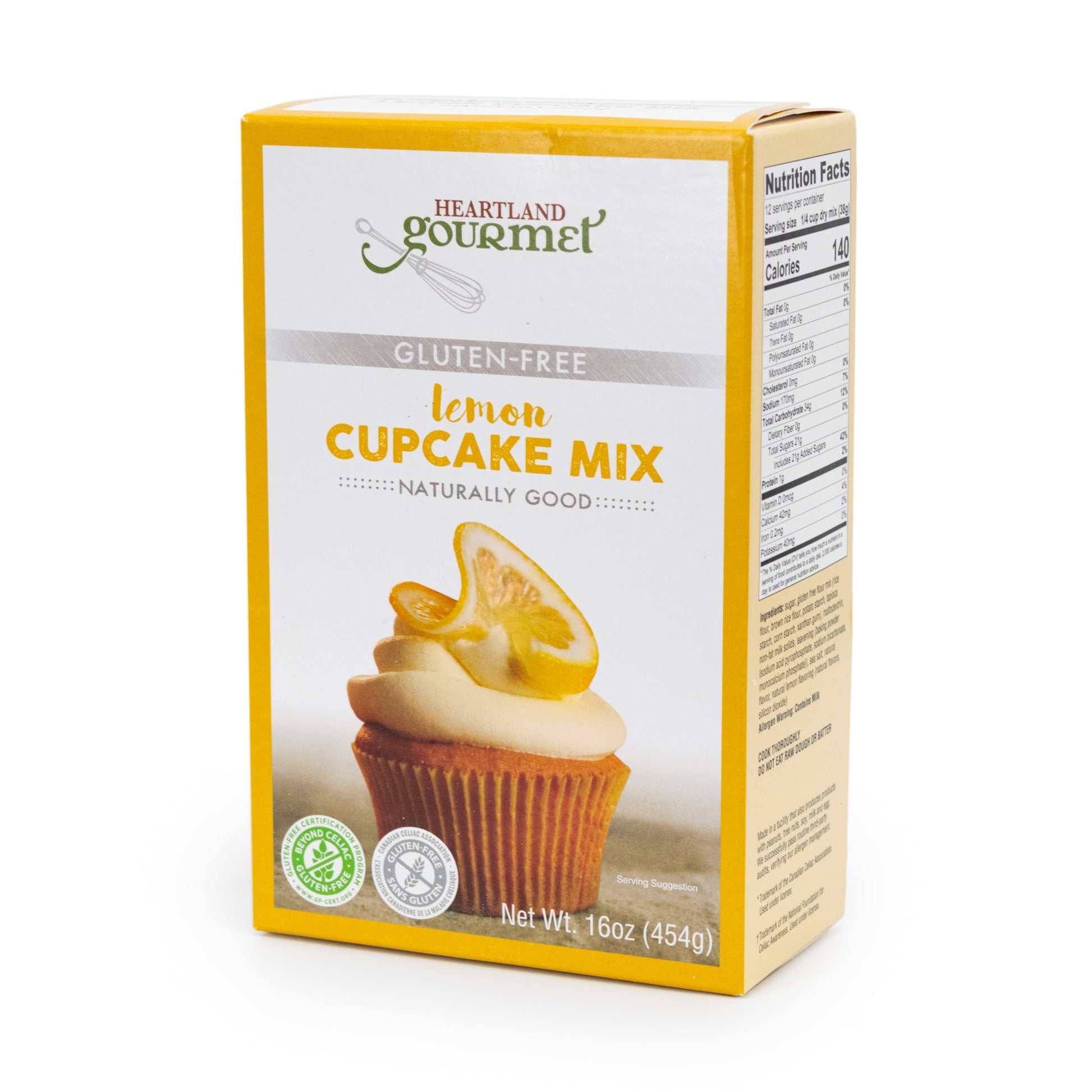 Gluten Free Lemon Cupcake Mix | 16 oz | Heartland Gourmet | 2016 - BuyNebraska.com ~ Blessings Grow Meadows