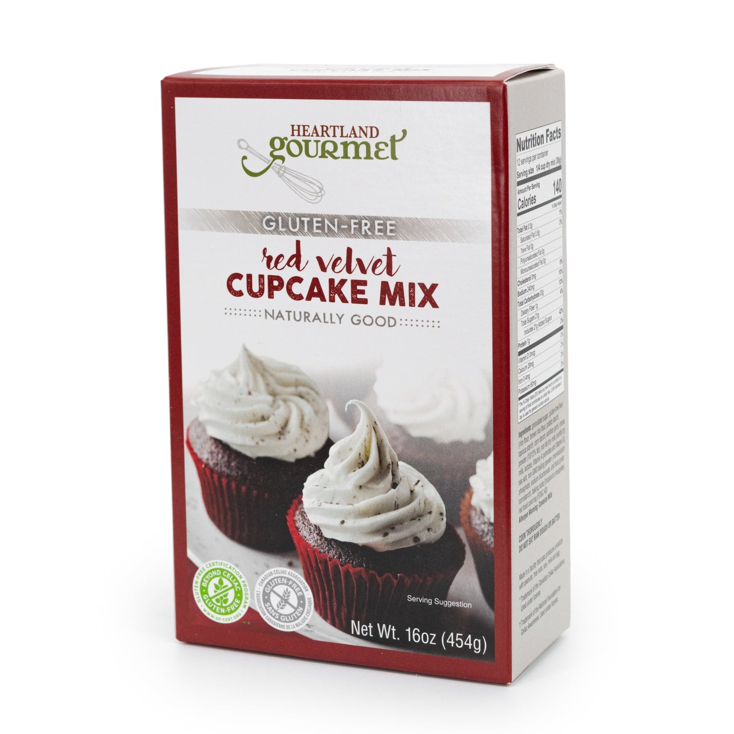 Gluten Free Red Velvet Cupcake Mix | 16 oz | Heartland Gourmet | 2022 - BuyNebraska.com ~ Blessings Grow Meadows