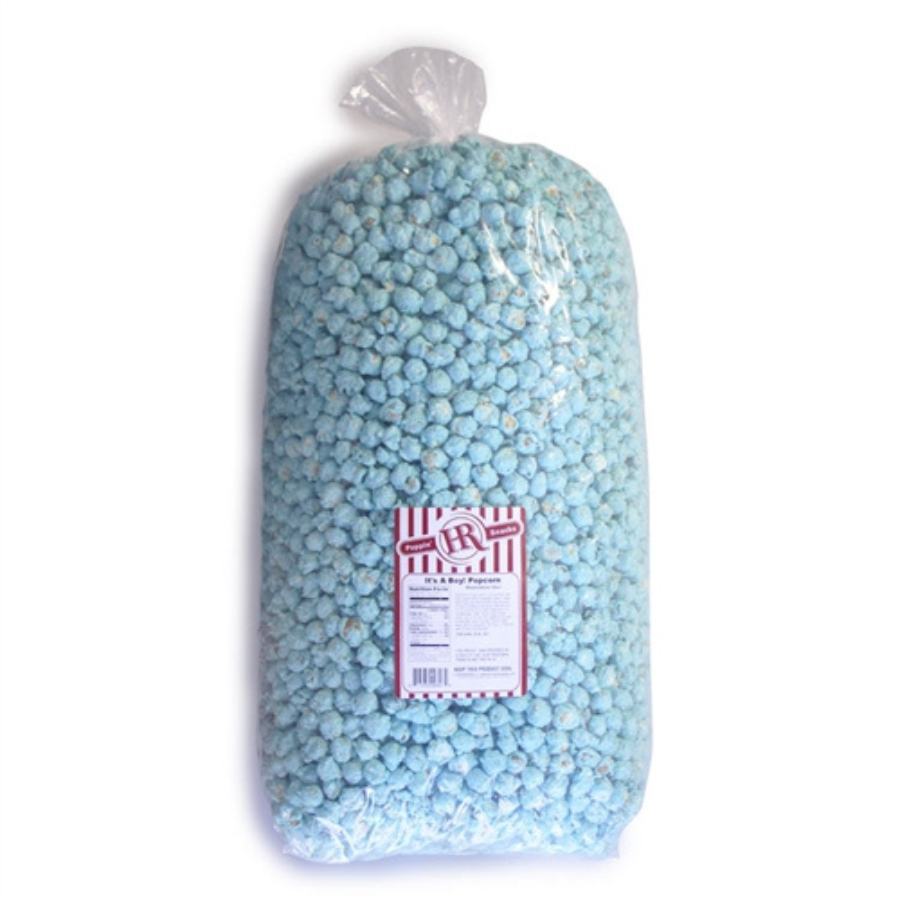 It's A Boy Blue Marshmallow Flavored Popcorn | 84 Servings | HR Poppin' Snacks - BuyNebraska.com ~ Blessings Grow Meadows
