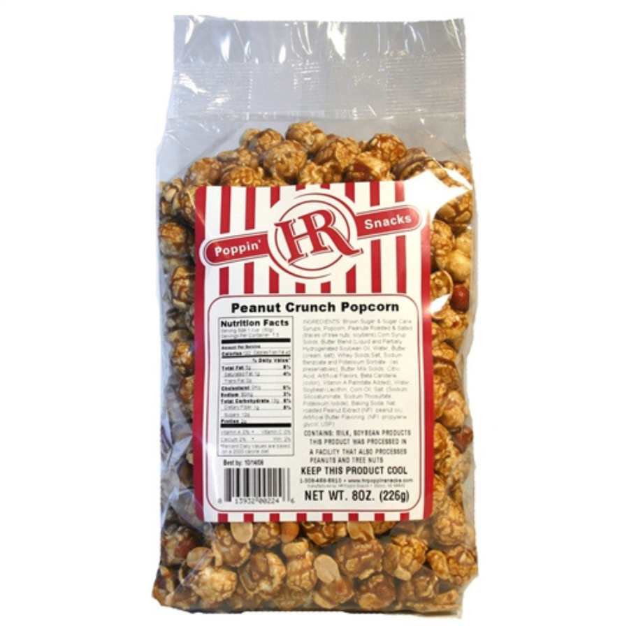 Peanut Crunch Popcorn | 8 oz | HR Poppin' Snacks - BuyNebraska.com ~ Blessings Grow Meadows