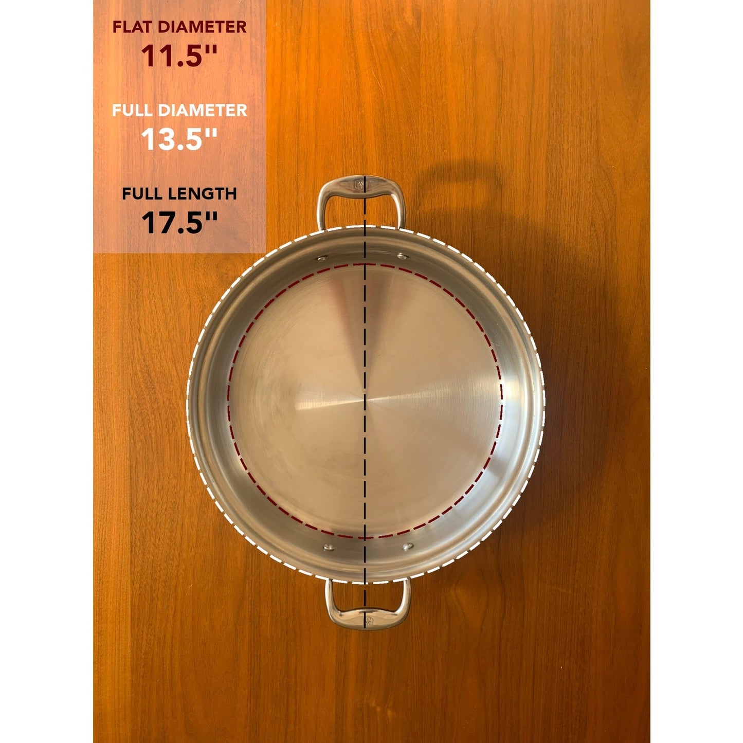 Heritage Steel Titanium Series 12 Quart stock pot with lid, stainless steel cookware for boiling and large batch cooking