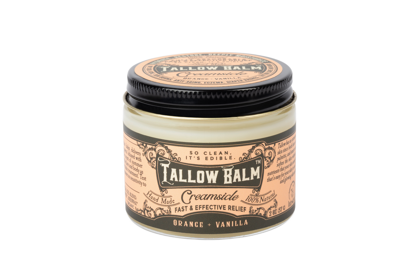 Tallow Balm- Creamsicle Scent - Blessings Grow Meadows