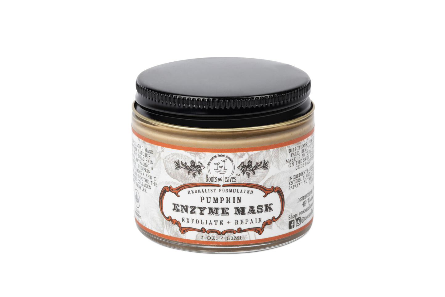 Pumpkin Enzyme Face Mask - Roots and Leaves LLC ~ Blessings Grow Meadows