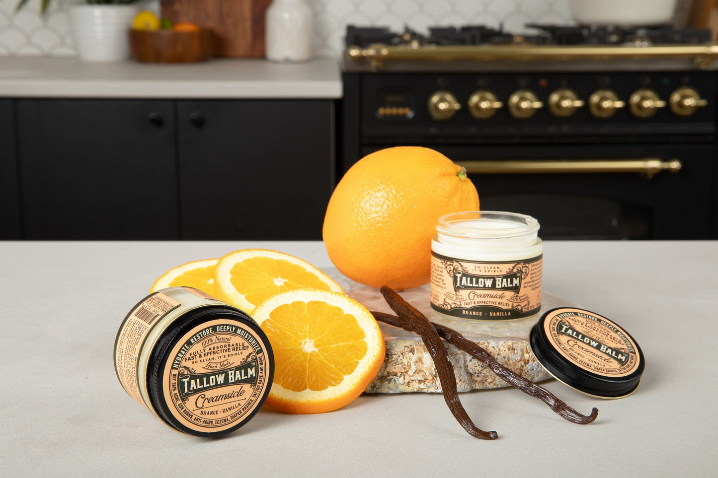 Tallow Balm- Creamsicle Scent - Blessings Grow Meadows