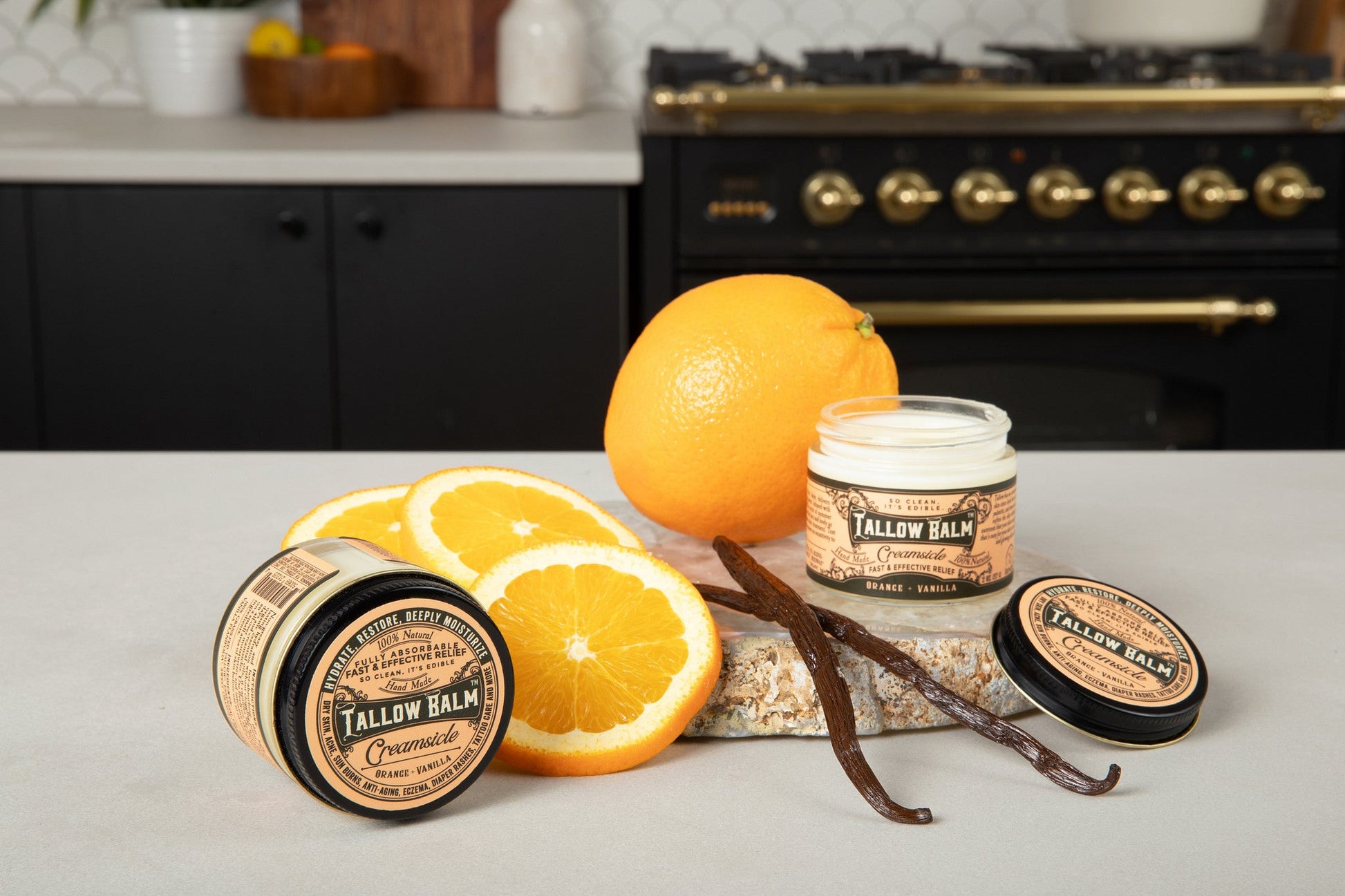 Tallow Balm- Creamsicle Scent - Blessings Grow Meadows