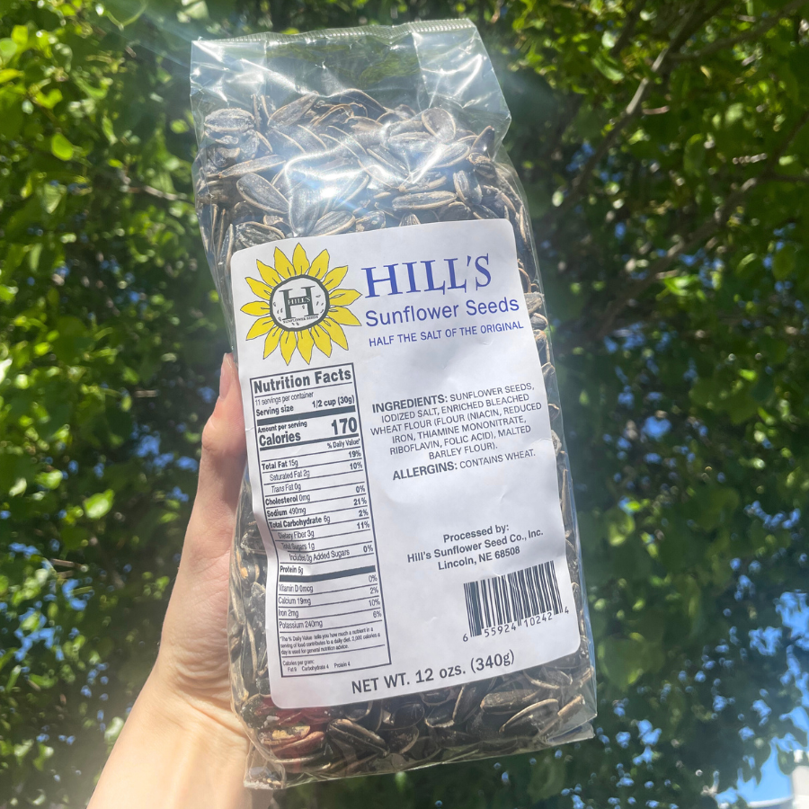 Half Salt Sunflower Seeds | 12 oz | Hill's Sunflower Seeds - BuyNebraska.com ~ Blessings Grow Meadows