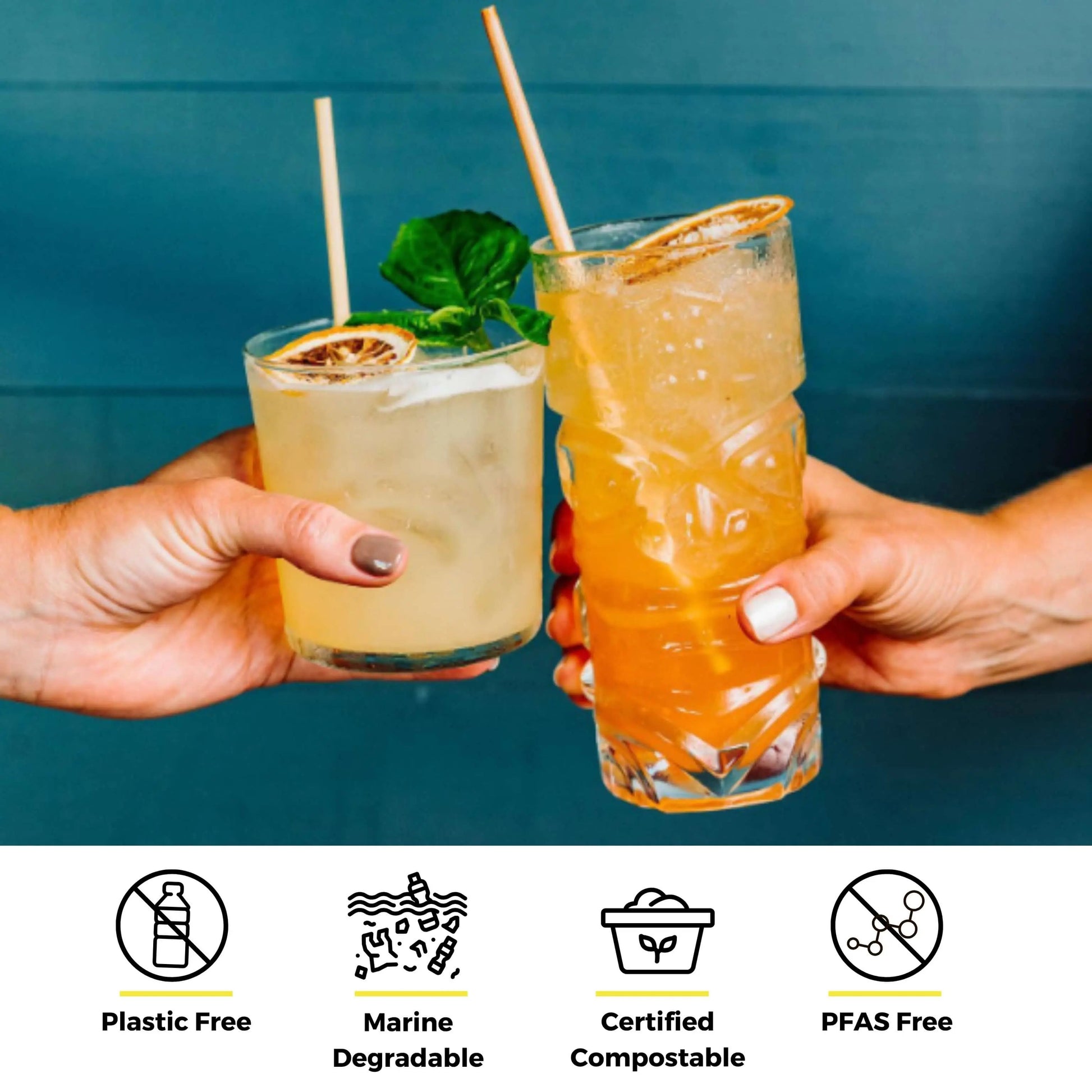 5.75" Cocktail Wheat Straws - Blessings Grow Meadows