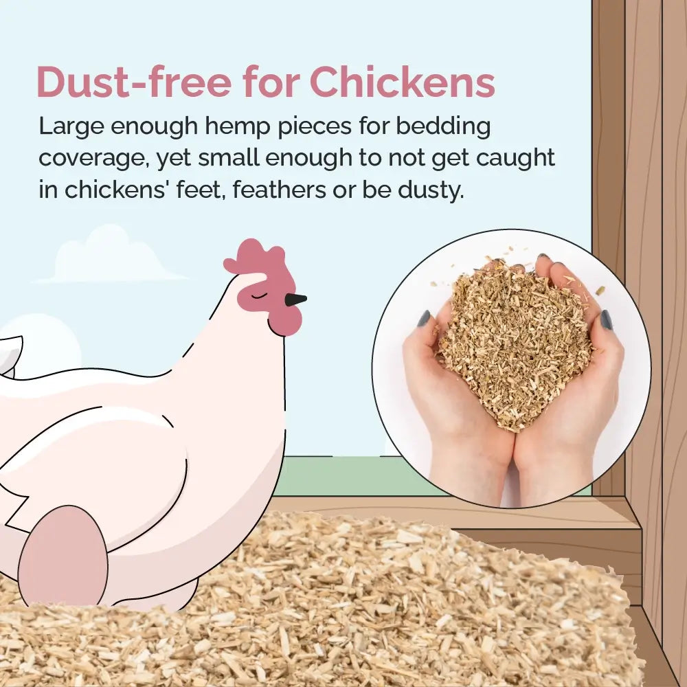Hemp Bedding for Chicken Coops - Blessings Grow Meadows