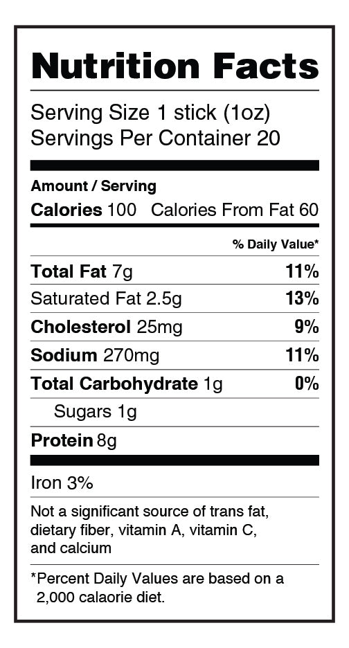 Hickory Flavor Snack Sticks - 20 count - Blessings Grow Meadows