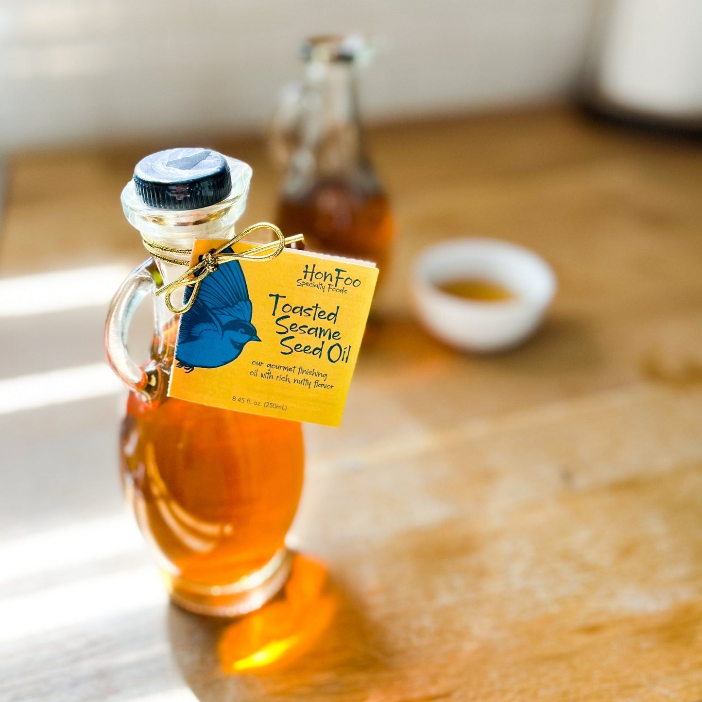 HonFoo Toasted Sesame Seed Oil, Cruet (250mL) - Blessings Grow Meadows