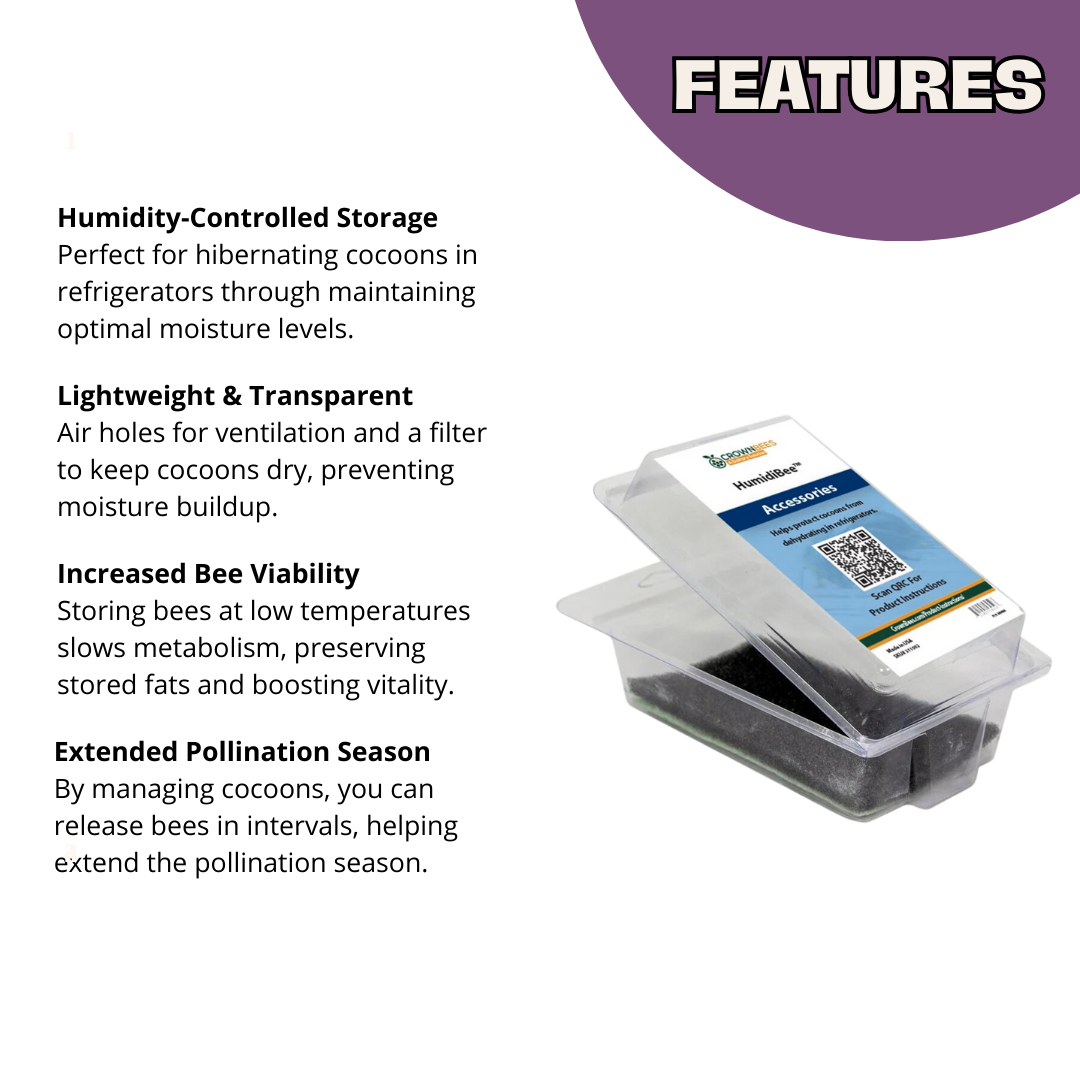 HumidiBee™ Cocoon Humidifier for Mason Bees - Blessings Grow Meadows