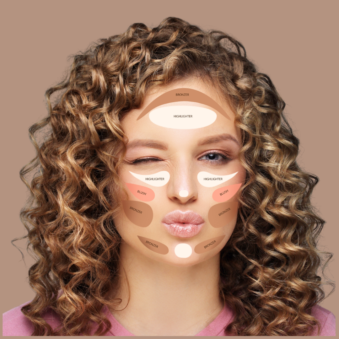 Cream highlighter multistick by Taylor Made Organics featuring a smooth, glowing application on light skin.