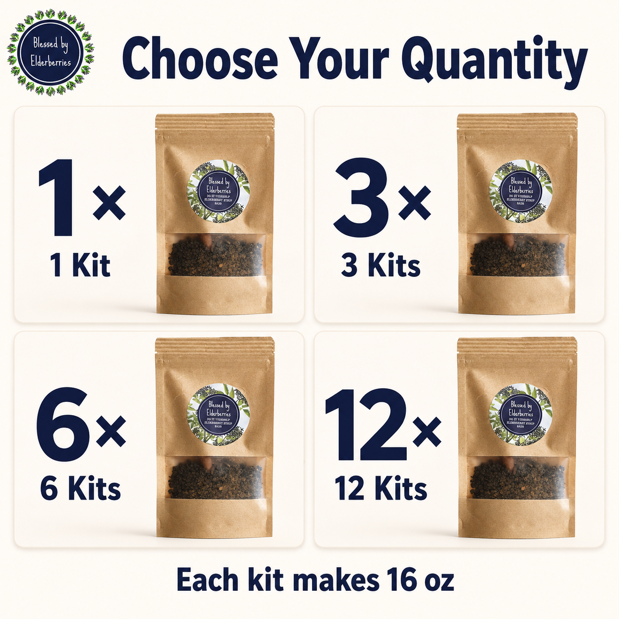 DIY Pint size Elderberry Syrup kit
