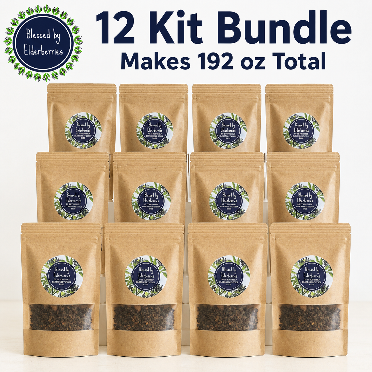 DIY Pint size Elderberry Syrup kit
